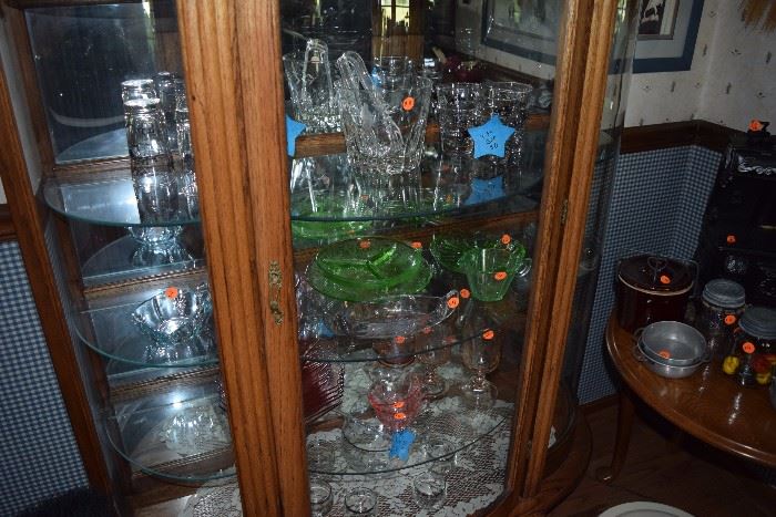Depression glass and crystal