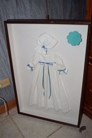 doll outfit framed