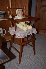 doll high chair 
