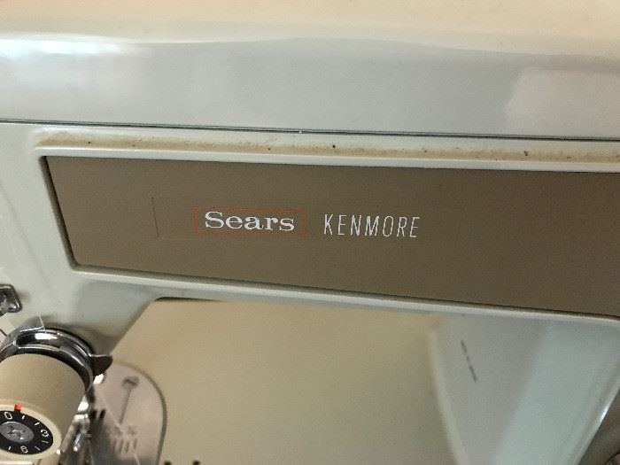 Vintage Sears Kenmore Sewing Machine detail