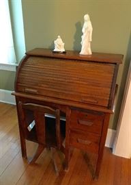 Child's Rolltop Desk and Chair