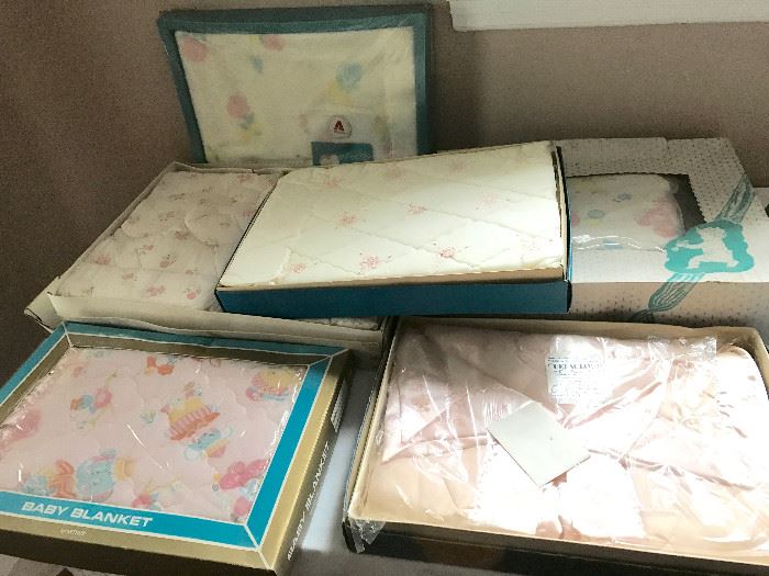 Vintage Unopened Baby Blankets