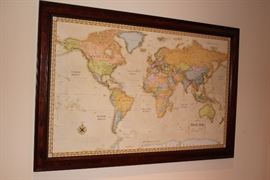 Framed World Map