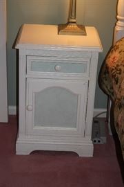 Blue & White Side Table