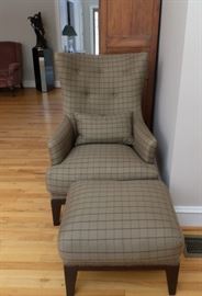 Nice Living Room Chair with matching Ottoman