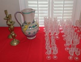 more German Crystal Stemware & other decorative pieces