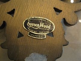 Back of keys - Syroco wood