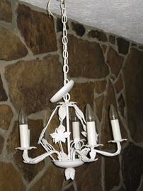 Vintage white chandelier
