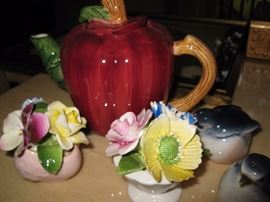Bone china and assorted items