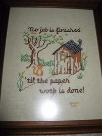Needlepoint - framed