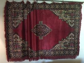 Silk hanging rug