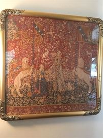 Framed tapestry