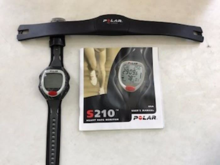 "Polar" heart monitor wrist watch 