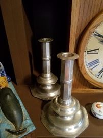 Pewter Candlesticks
