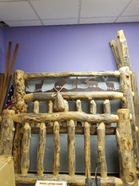 Fabulous rustic style bed with matching dresser great for rustic homes/cabins etc.