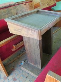 Need a pulpit?  We have one of those and it is heavy too!