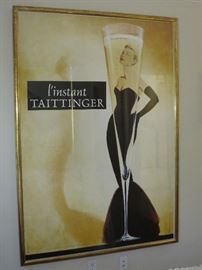 "Taittinger" - this is not vintage, but a new poster beautifully framed