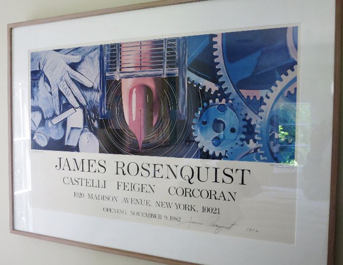 Exhibition Poster signed by James Rosenquist