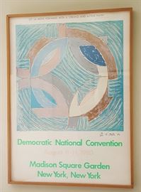 1980 Democratic Convention Poster, signed by Frank Stella, 43 / 250