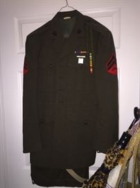Military uniform. 