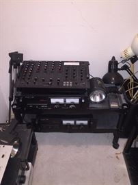 Lights, mixers, and equalizers. 