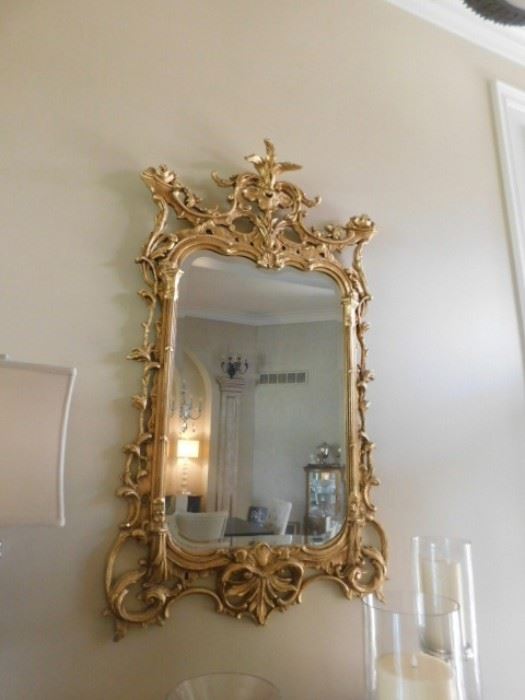 La Barge ornate mirror 3 foot by 2 