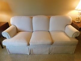 Custom made white sofa unknown manufacturer 7 feet 