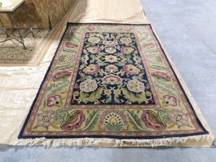 7 by 3 hand knotted rug