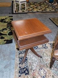 Antique 2 tier side table
