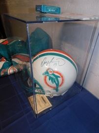 Game size Miami Dolphins  signed Dan Marino AUTHENTIC  NFL helmet with certificate of guarantee 