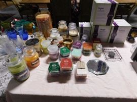 Yankee candles and Scentsy candles warmers