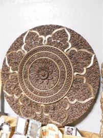 Wooden wall decor 50 inches round