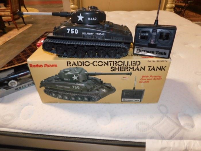 Radio Shack radio controlled toy Sherman tank
