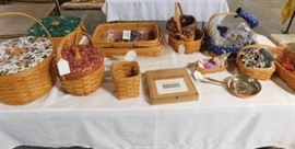 Longaberger Baskets and inserts 