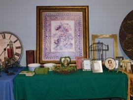 Flower Print, Candles, Frames 