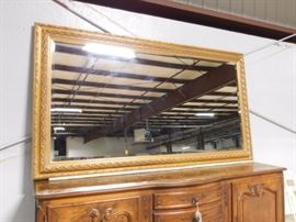 6 by 3 decorative gold mirror 