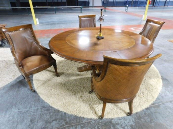 Henredon table with leaves inserted