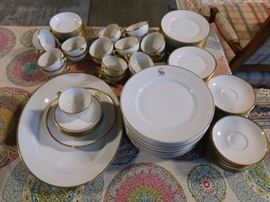 Monogram Bavaria china 13 pc and Haviland gold trim 80 pc china set