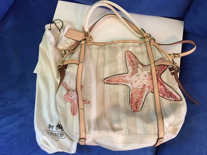 Coach purse beach design