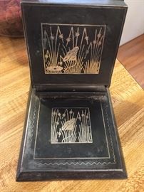 Metal cigarette case, another view