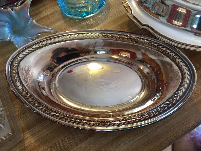 Oval Silverplate serving tray