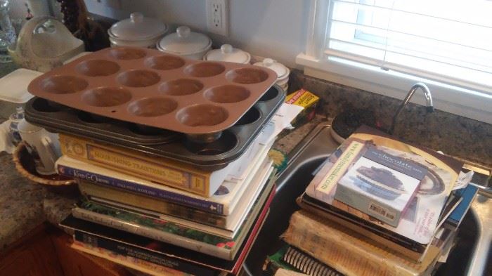 Bakeware and cookbooks