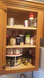 Spices and lazy susan