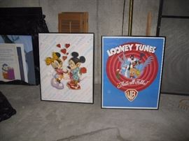 Micky-Minney and Looney Tunes posters