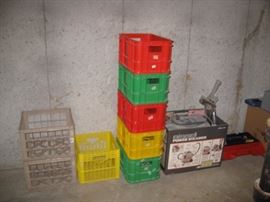 Primary color crates etc