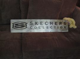 Approx 3' X 1' metal sign 