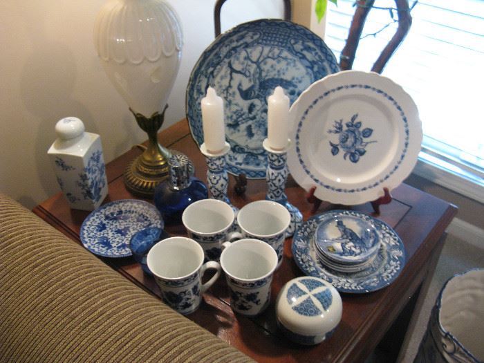 Lovely blue and white ceramic pieces