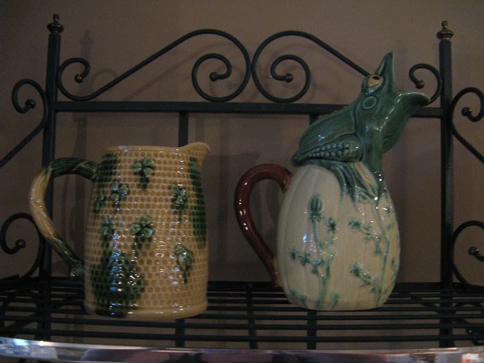 Decorative ceramic pitchers