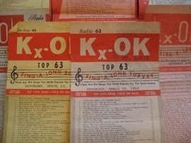 Survey sheets 1960's