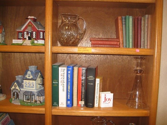Partylite houses and various books